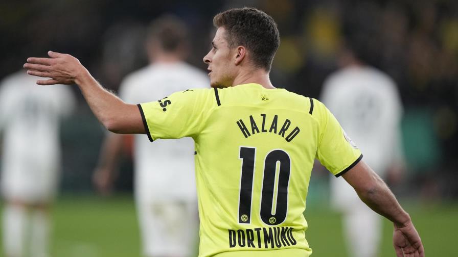 Con 2 de Hazard, Dortmund avanza a 3ra ronda de copa Con 2 de Hazard, Dortmund avanza a 3ra ronda de copa