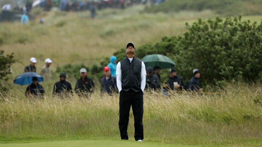 Pasó lo que no se esperaba que pasara con Tiger Woods en el Abierto Británico