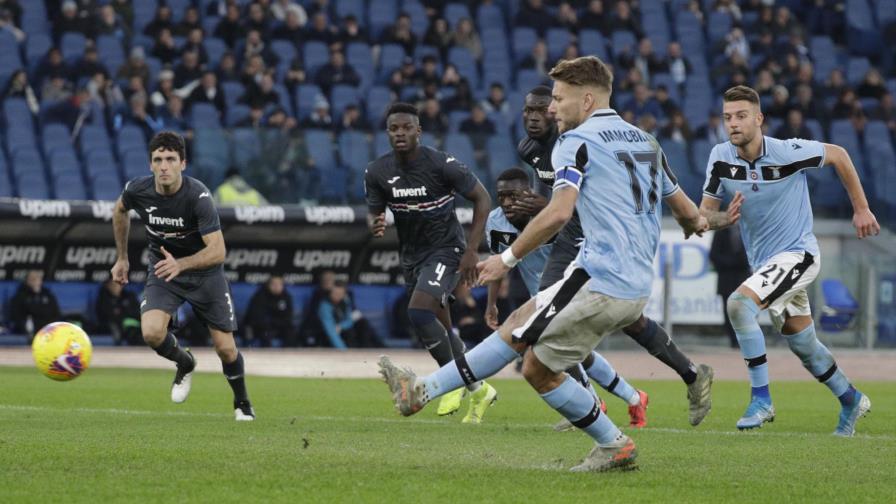 Con triplete de Immobile, Lazio aplasta 5-1 a Sampdoria