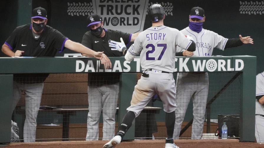 Story conecta 2 bambinazos y Rockies superan 5-2 a Rangers