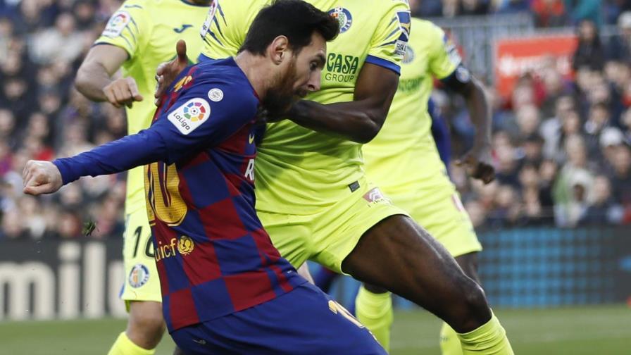 Barça logra sufrida victoria 2-1 sobre Getafe