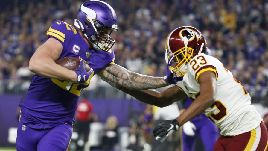 Cook y los Vikings superan a Redskins e hilvanan 4to triunfo