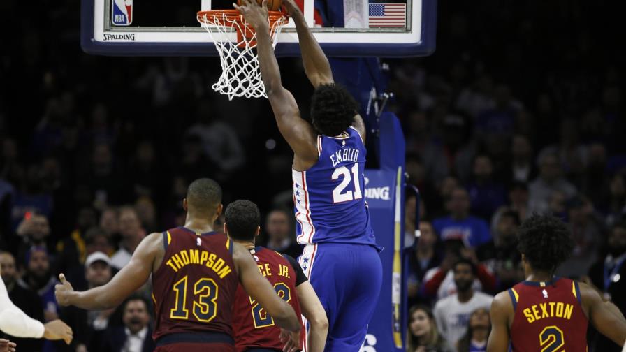 Embiid suma 27 puntos; 76ers superan a Cavs Embiid suma 27 puntos; 76ers superan a Cavs