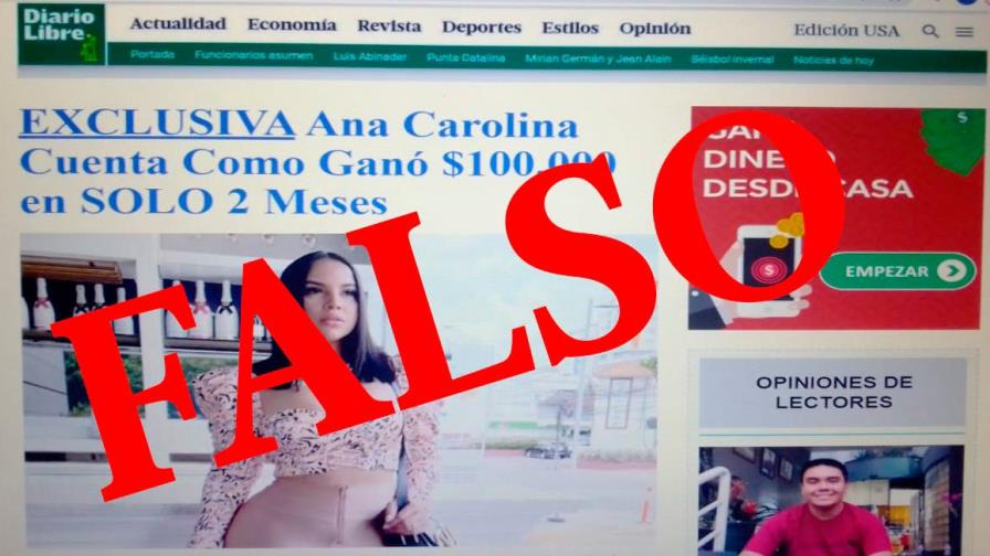 Diario Libre advierte sobre esquema de fraude en que utilizan imagen de este medio 