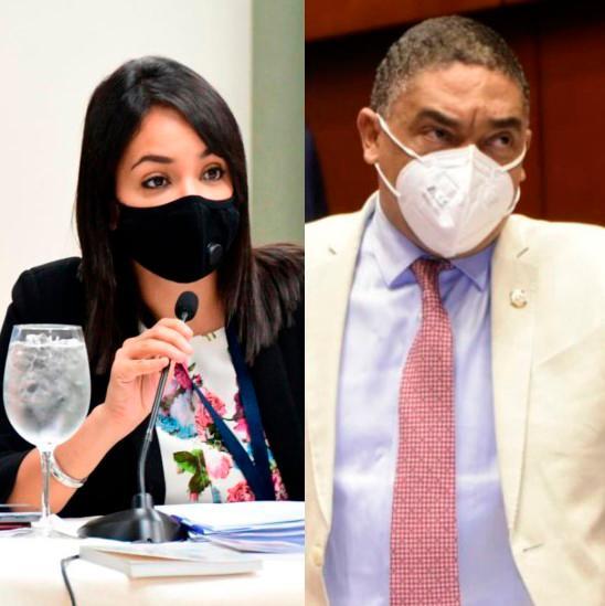 Yván Lorenzo y Faride Raful se enfrentan en el Senado por préstamos aprobados al Gobierno 