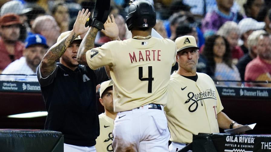 Jonrón de dominicano Marte ayuda a Diamondbacks en triunfo ante Dodgers