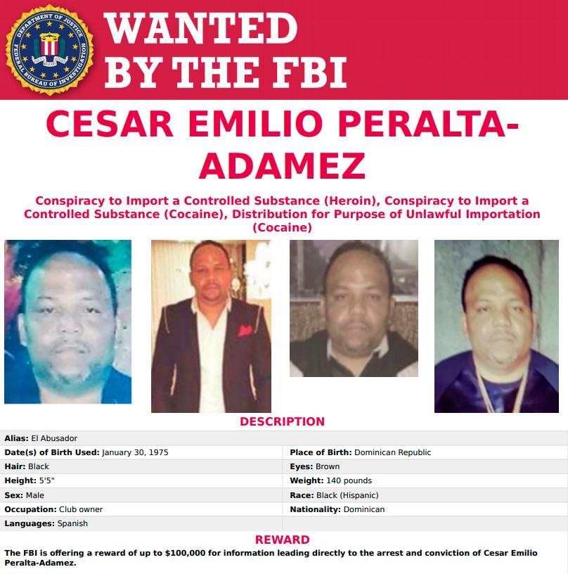 César Emilio Peralta, entre los narcos más cotizados por el FBI