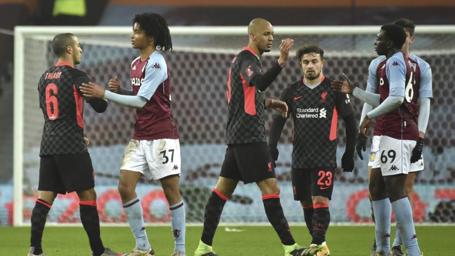 Liverpool sobrevive a susto ante el Villa en Copa FA Liverpool sobrevive a susto ante el Villa en Copa FA