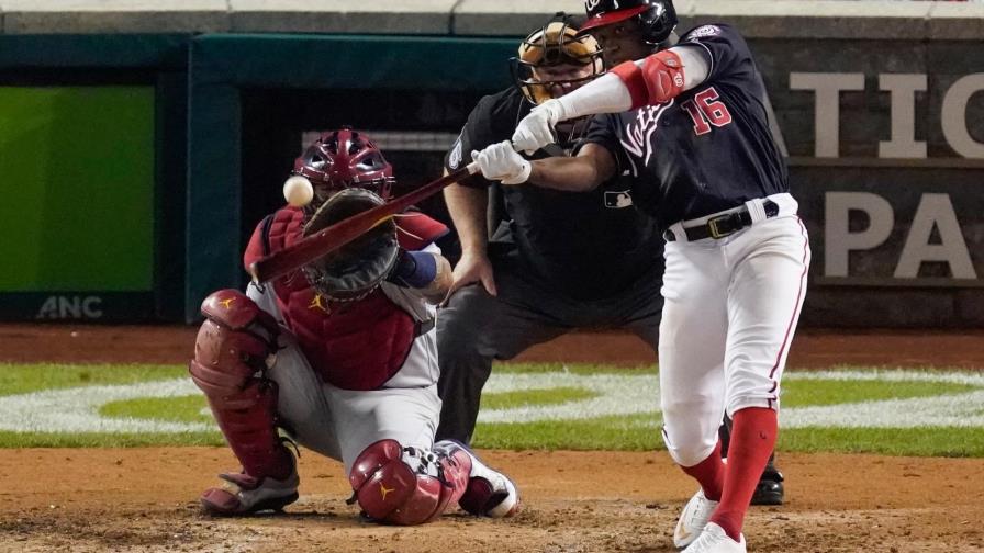 Así celebraron los Nacionales su tercera victoria