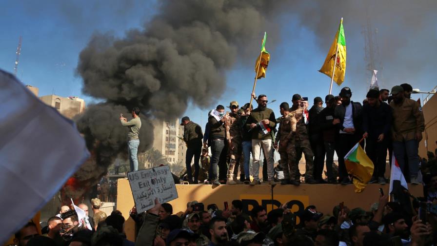 Trump enfrenta duras opciones tras ataque a embajada en Irak Trump enfrenta duras opciones tras ataque a embajada en Irak