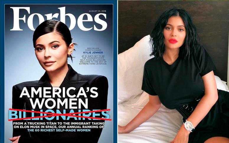 Kylie Jenner no es tan rica como dice, según Forbes 