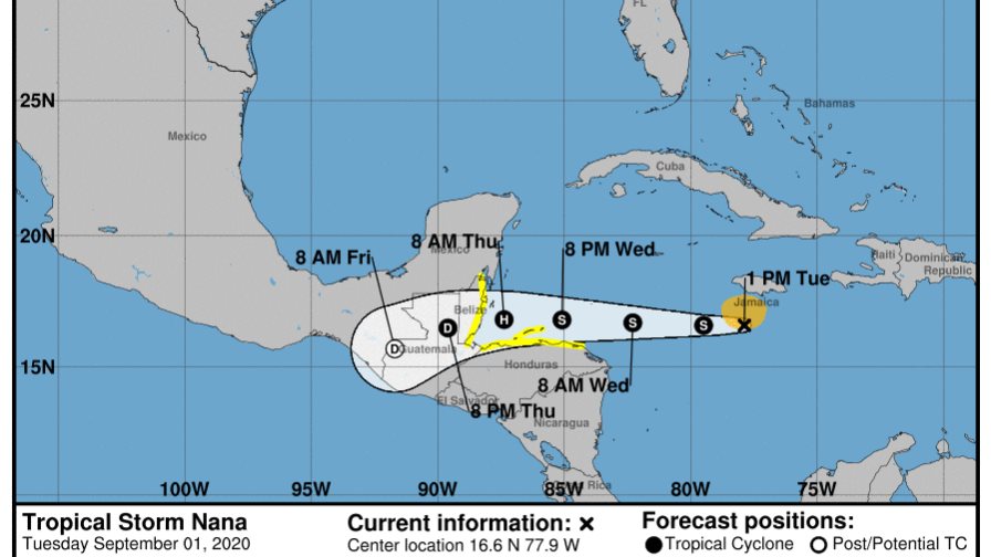 Se forma la tormenta Nana en el mar Caribe Se forma la tormenta Nana en el mar Caribe