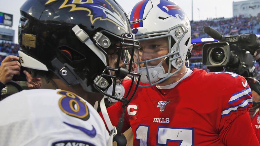 Allen y Jackson se alistan para duelo Bills-Ravens