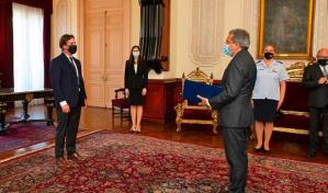 Embajador Fidel Santana presenta cartas credenciales en Uruguay
