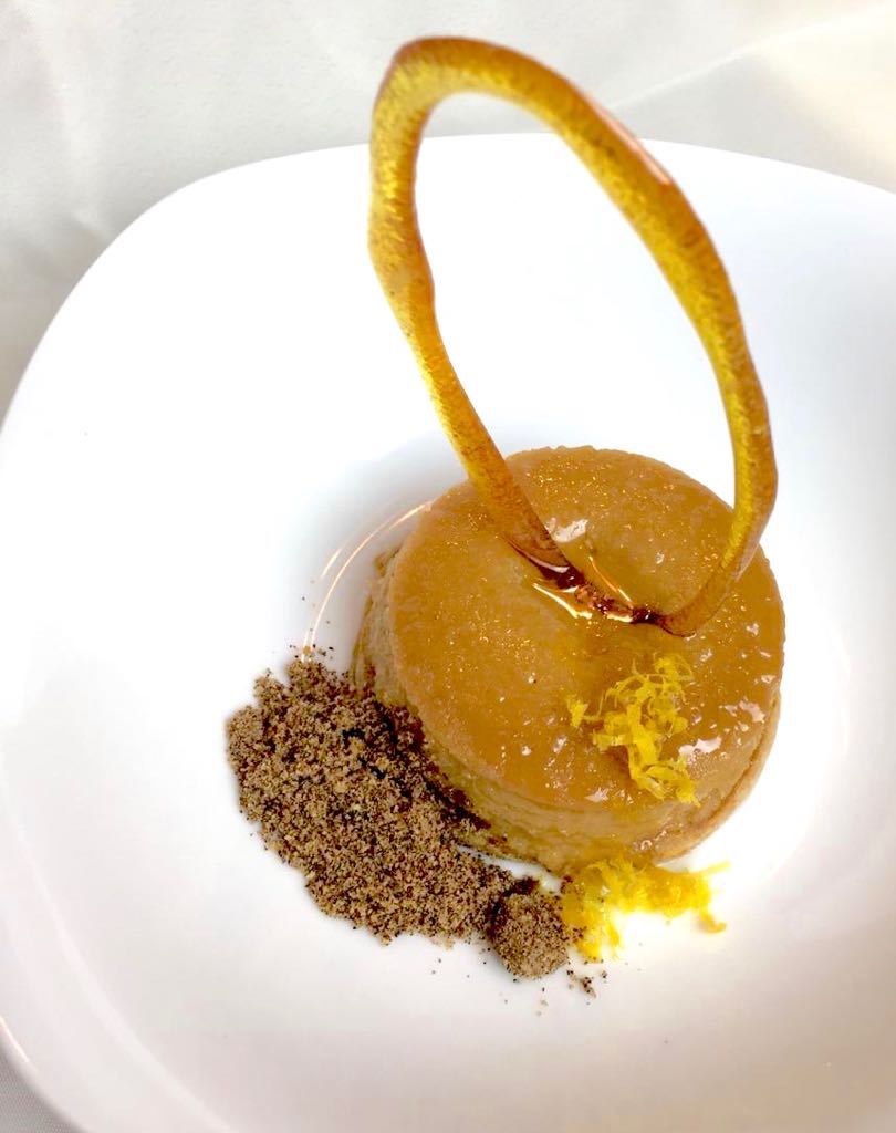 Flan de café y naranja, inspirado en su abuela