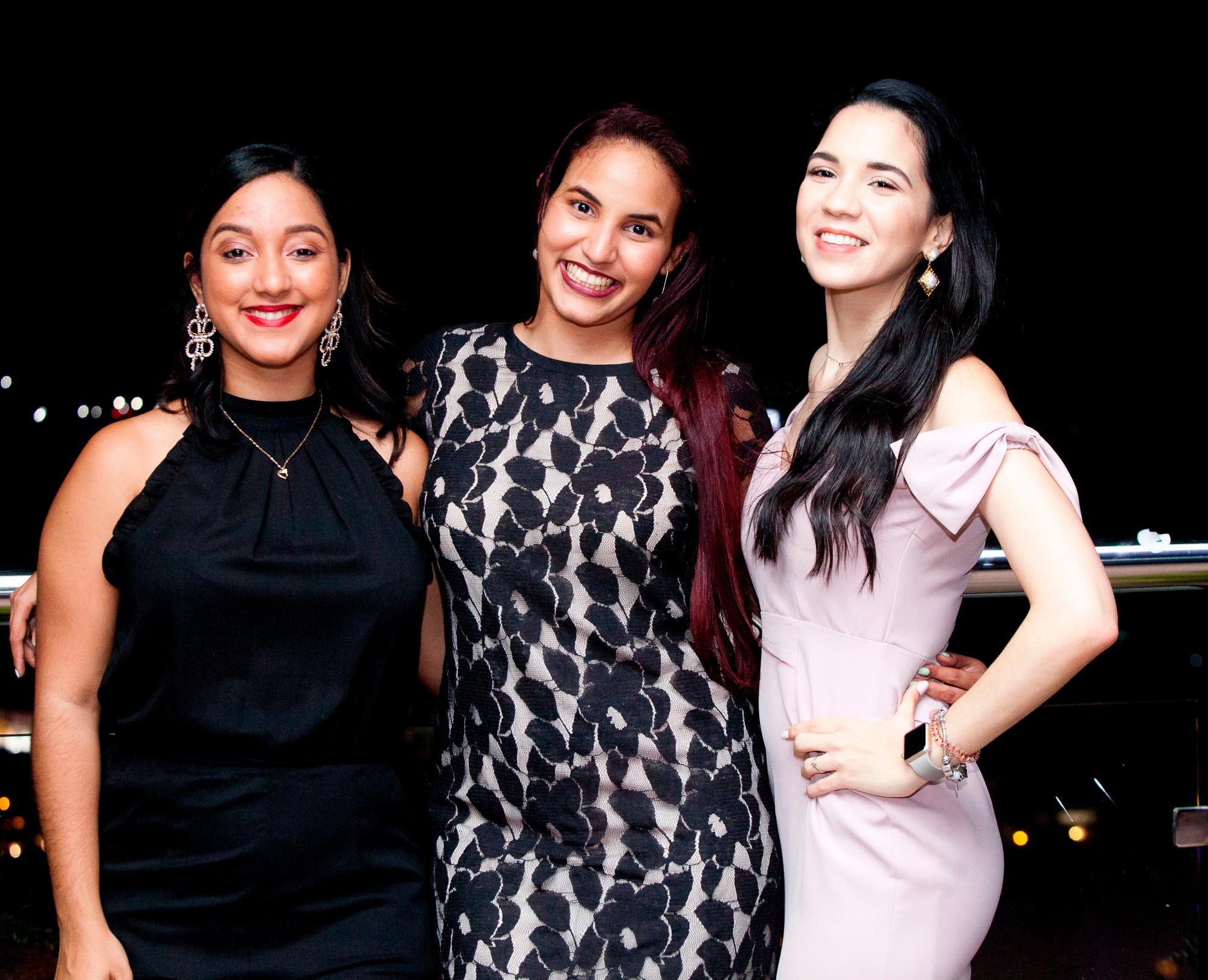 Sally Núñez, Katherine Guerrero y Damiely Santana.