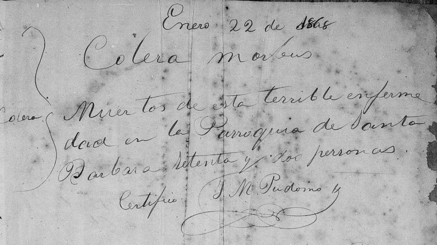 El cólera atacó Santo Domingo en 1868 El cólera atacó Santo Domingo en 1868