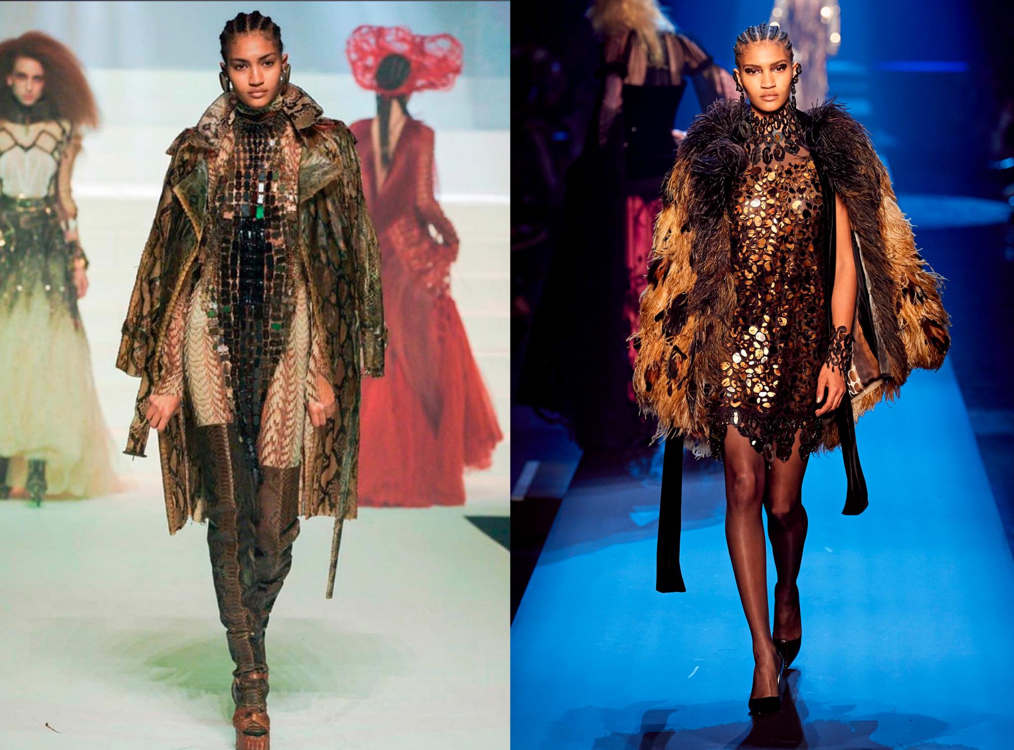 Anyelina desfila para Jean Paul Gaultier.