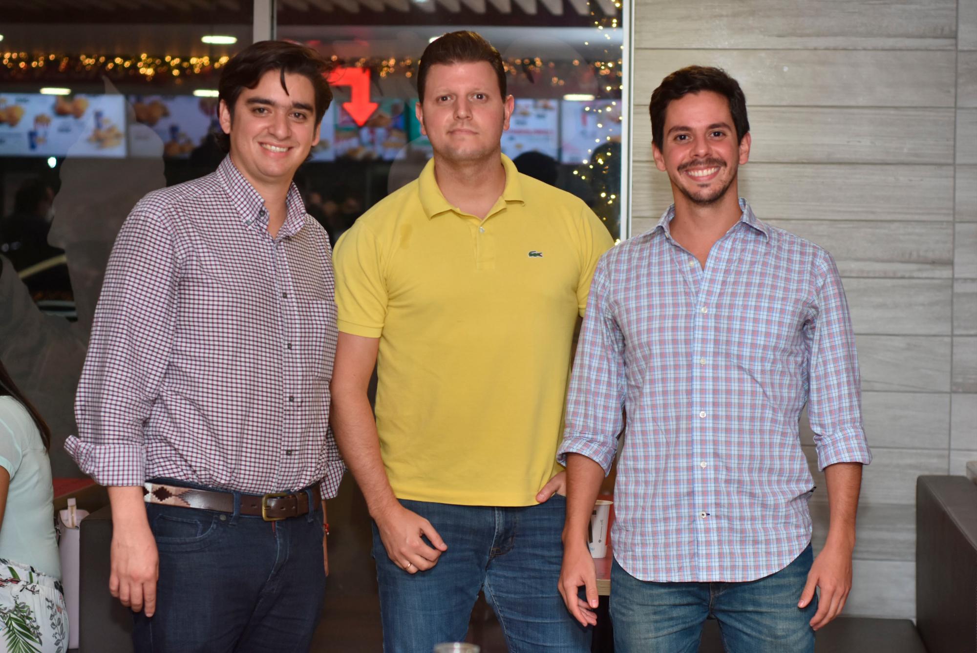 Manuel Higuera, Pierre Ayoub y Alfredo Planchart.