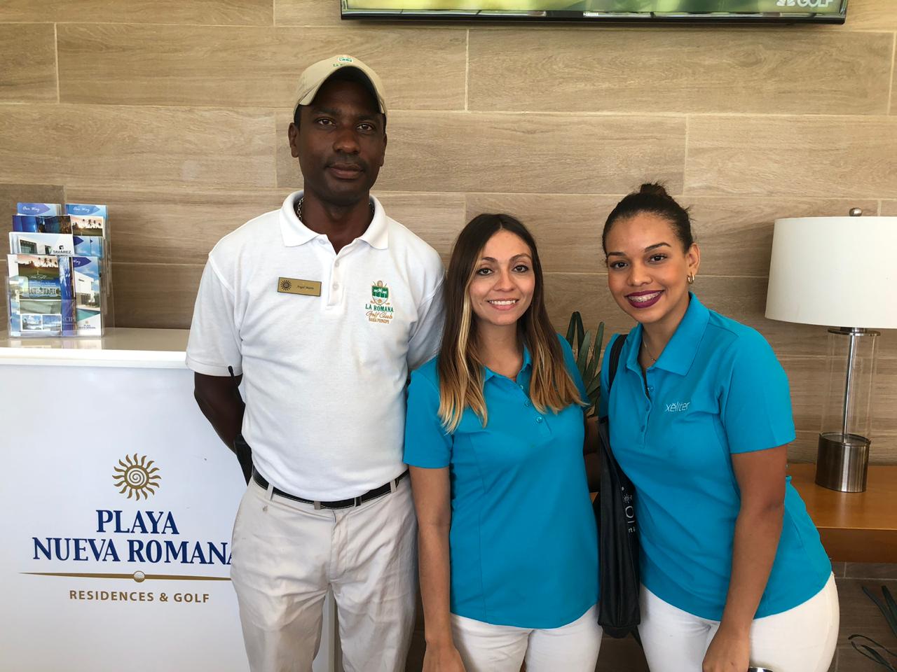 Parte del equipo que hizo esta experiencia posible: Ángel Marte, Diana Boada y Heidy Marrero.