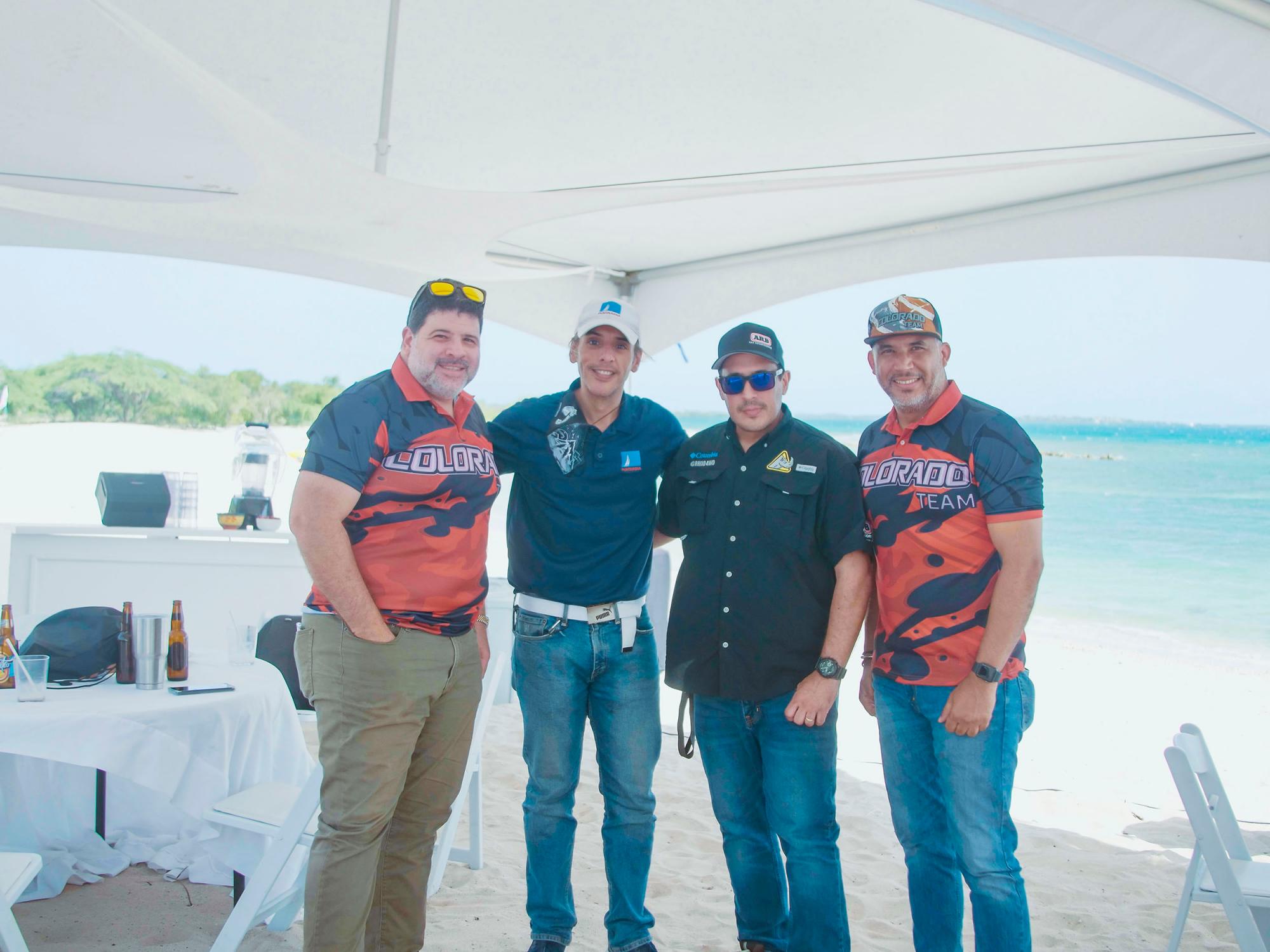 Harold Abbott, Ricardo Sención, Geissber Giménez y Aquiles Ramírez.