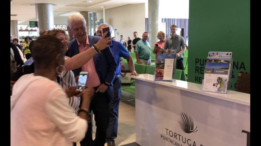 Bill Clinton está de vacaciones en Punta Cana