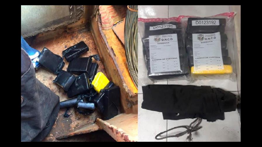 DNCD ocupa 13 paquetes de cocaína a dominicano que los trató de sacar de un buque