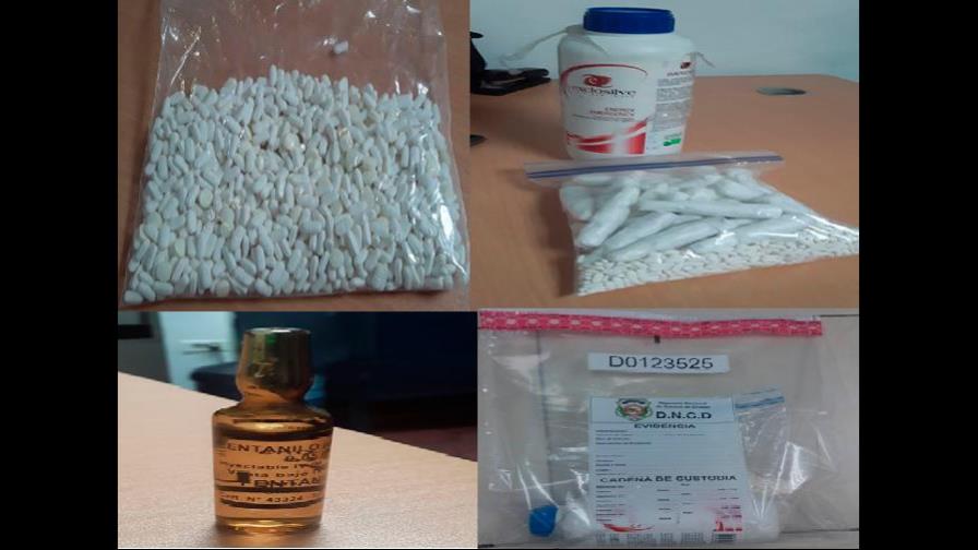 Decomisan 200 botellas de marihuana líquida y 39 frascos de fentanilo