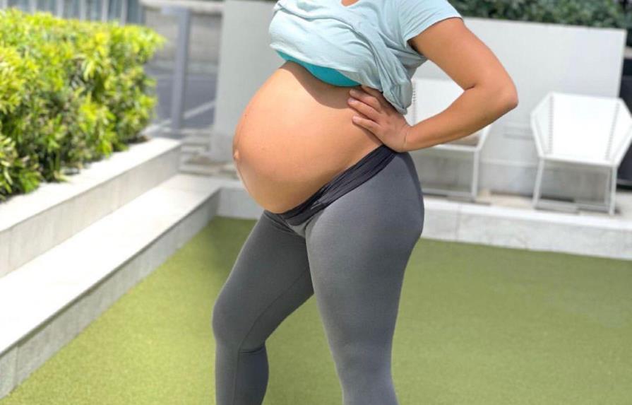 En la etapa final: Francisca Lachapel muestra su embarazo de 38 semanas