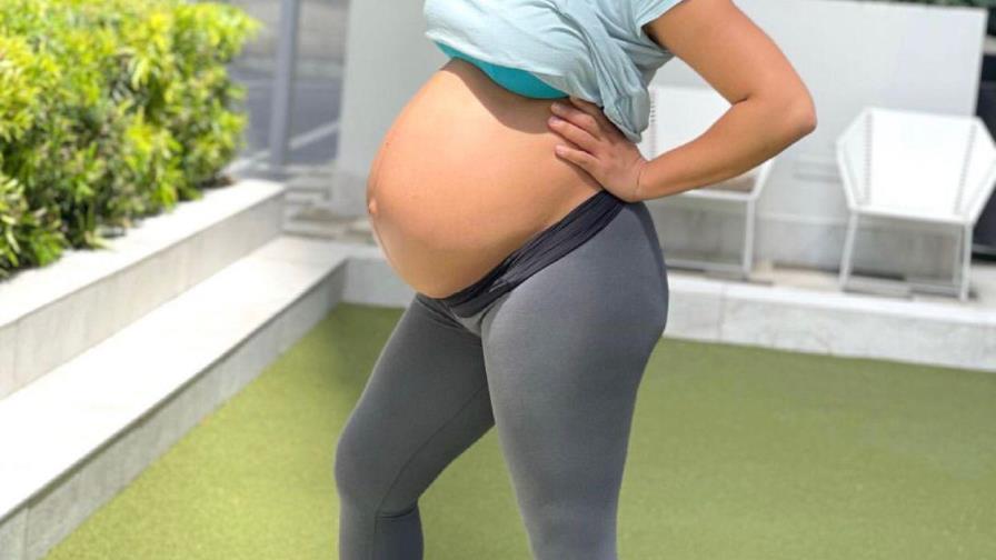 En la etapa final: Francisca Lachapel muestra su embarazo de 38 semanas