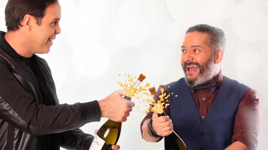 Frank y Pavel con la “Navidad entre amigos”