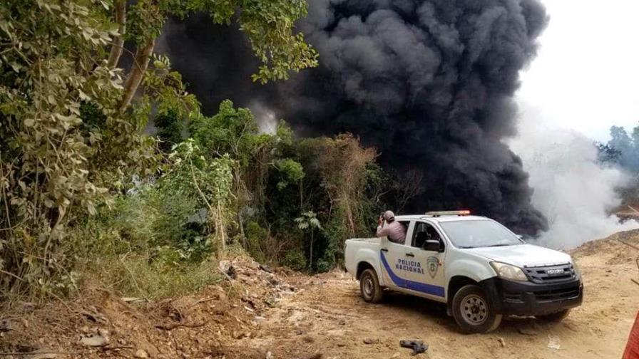 Se registra fuego en vertedero La Unión de Sosúa