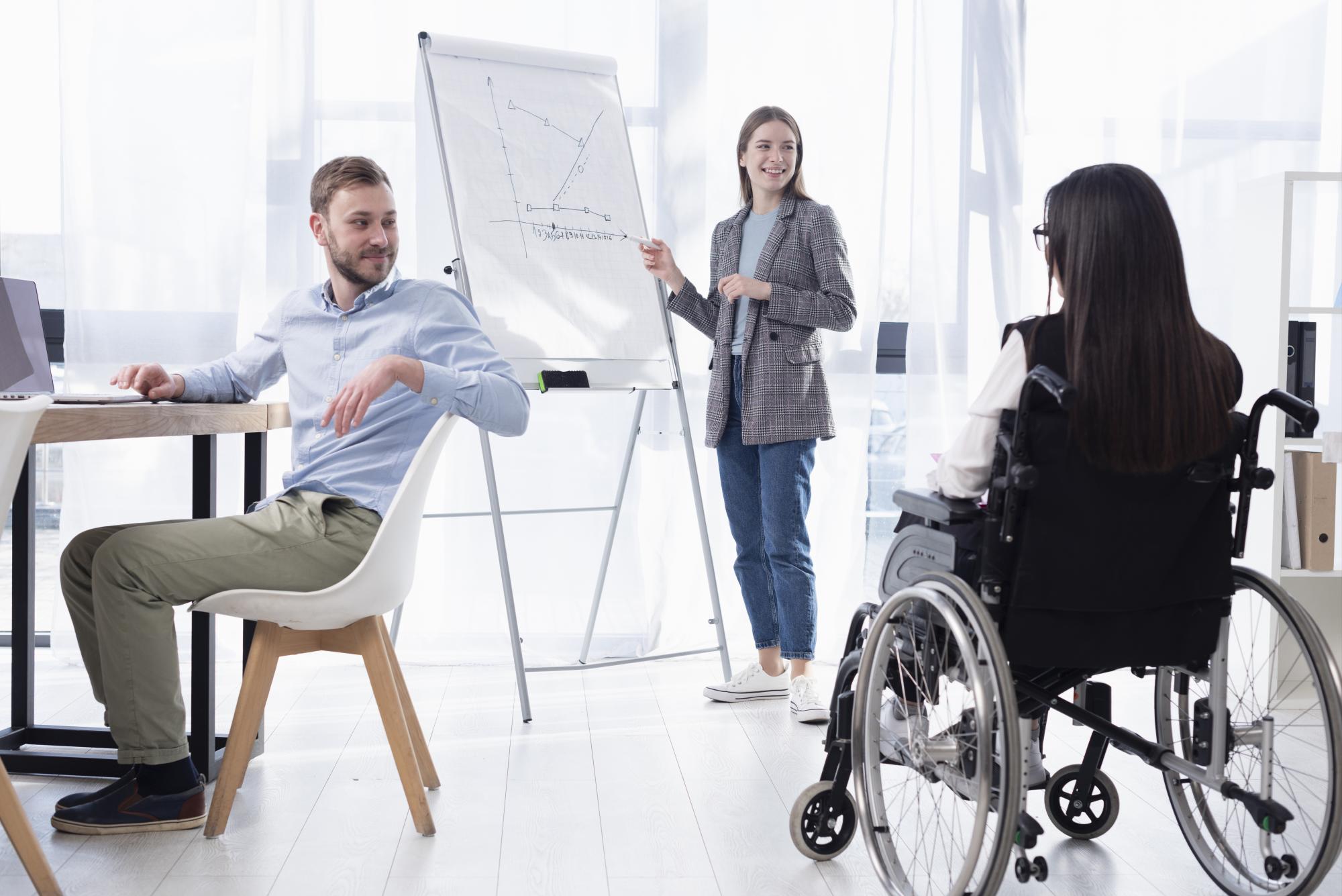 Support collections. Планирование инвалиды. Wheelchair businesswoman ai images.