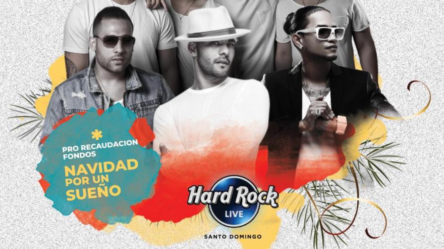 Gabriel, Mozart, Mark B y Lo Blanquito en un concierto benéfico