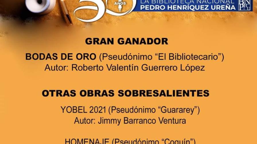 Biblioteca Nacional anuncia ganadores del Primer Concurso de Décimas Espinelas