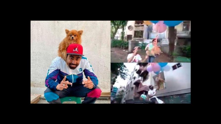 Video | Arrestan famoso youtuber por atar a su perro a globos y hacerlo volar
