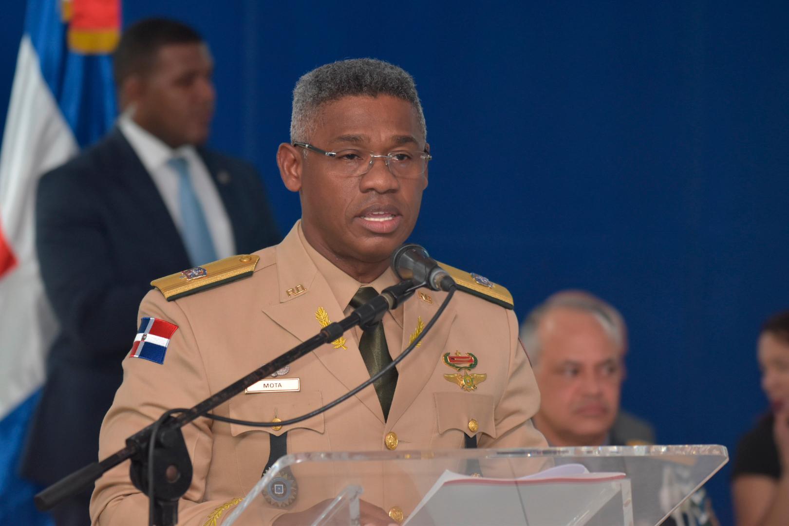 El general de brigada Vicente Mota, director del Sistema Nacional de Atención. 