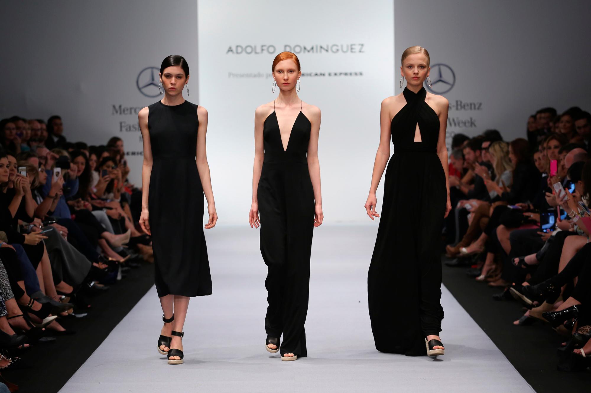 Desfile de Adolfo Domínguez en la Semana de la Moda Mercedes-Benz México Primavera / Verano 2015 en la Ciudad de México, México.
