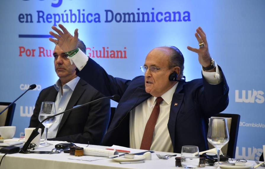 Rudolph Giuliani considera exageradas y sensacionalistas las noticias negativas sobre República Dominicana