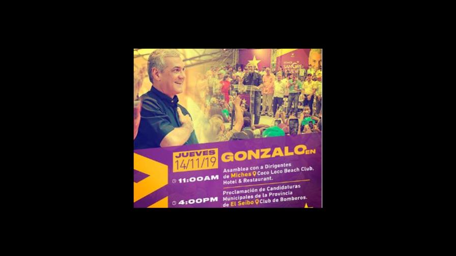 Gonzalo Castillo pospone sus actividades políticas de este jueves