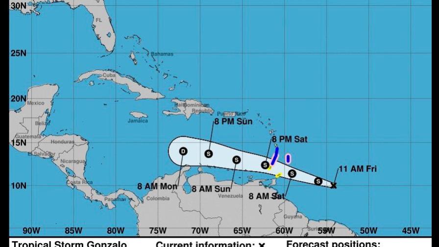 Gonzalo se acerca al Caribe; Antillas Menores emiten alerta Gonzalo se acerca al Caribe; Antillas Menores emiten alerta