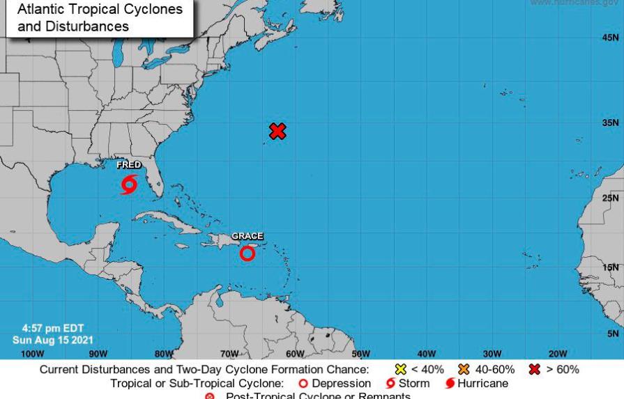 La tormenta Grace se degrada a depresión tropical