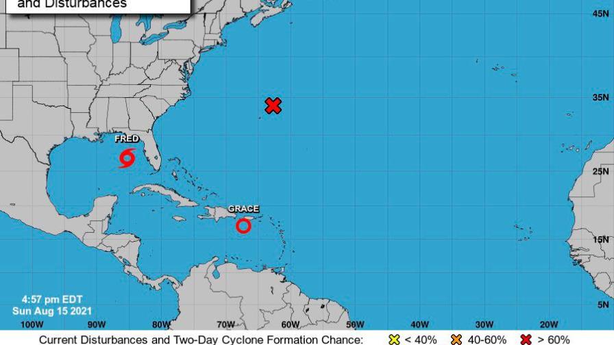 La tormenta Grace se degrada a depresión tropical La tormenta Grace se degrada a depresión tropical