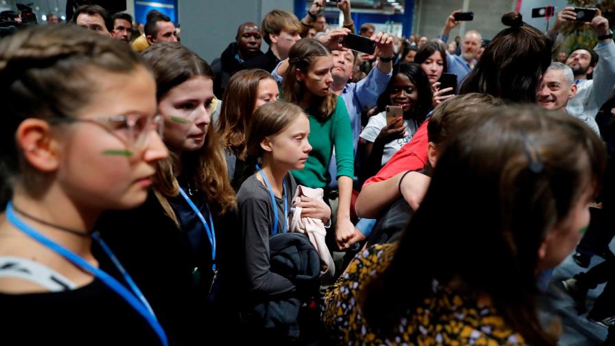 Greta Thunberg llega a la Cumbre del Clima de Madrid Greta Thunberg llega a la Cumbre del Clima de Madrid