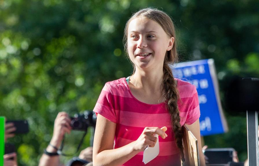 La activista Greta Thunberg habla sobre protestas contra el cambio climático
