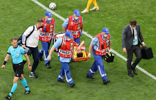 El ruso Fernandes enviado al hospital, tocado en la columna vertebral