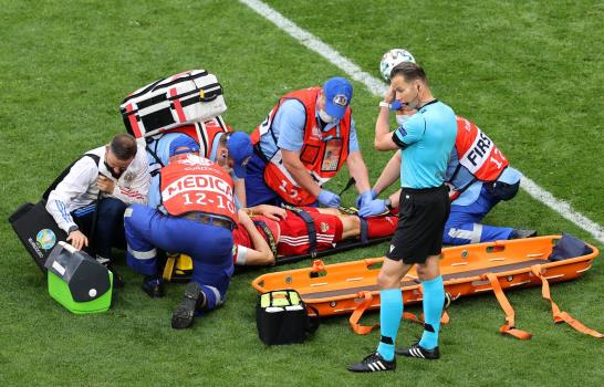 El ruso Fernandes enviado al hospital, tocado en la columna vertebral