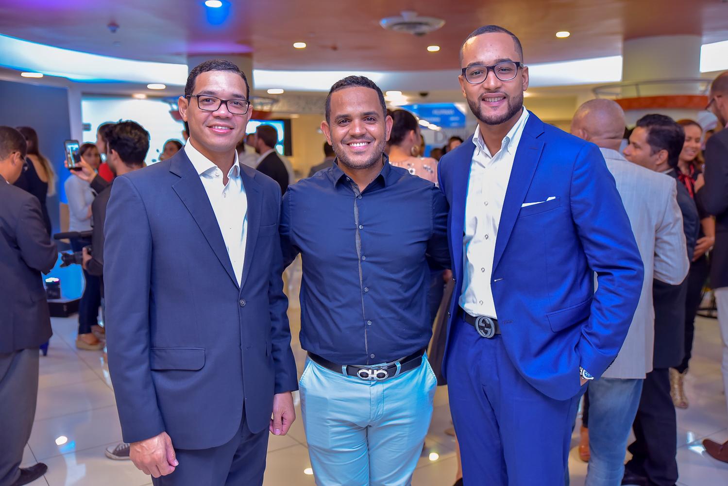 Hamlet Gómez, Yonathan Rosario y Carlos Tejeda.