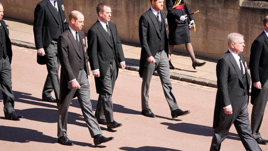 Guillermo y Enrique se reencuentran en el funeral del duque de Edimburgo