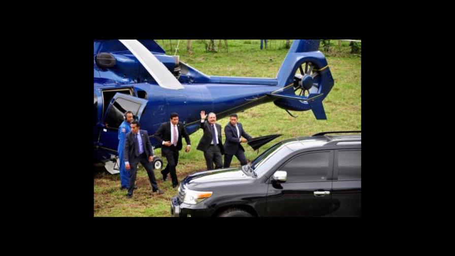 El IDAC dice fue “preventivo” aterrizaje de helicóptero trasladaba a Danilo Medina